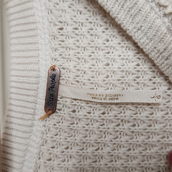 Free People Cream Knit Tank Top - Picture 3 of 5
